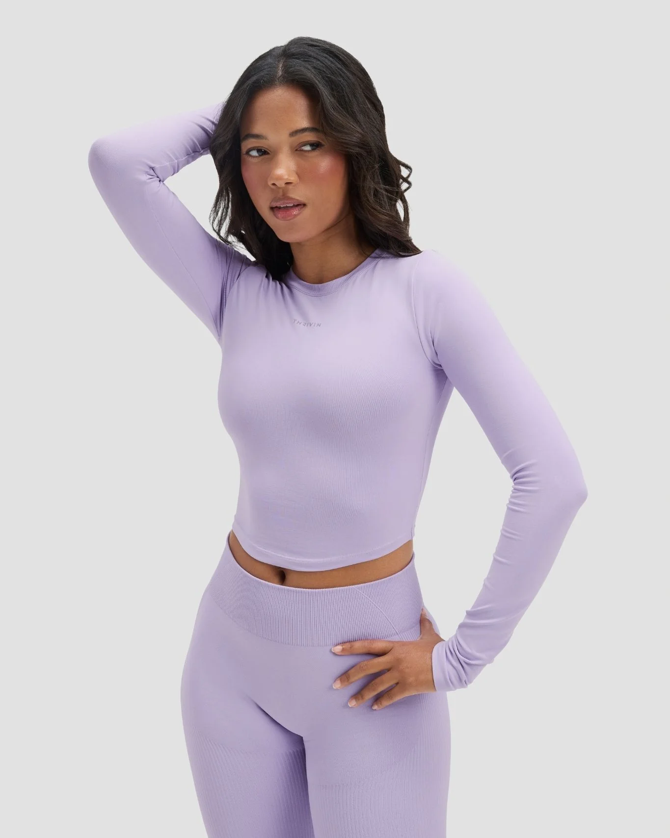 Elevate™ Compression Long Sleeve Top | Lilac - Image 4