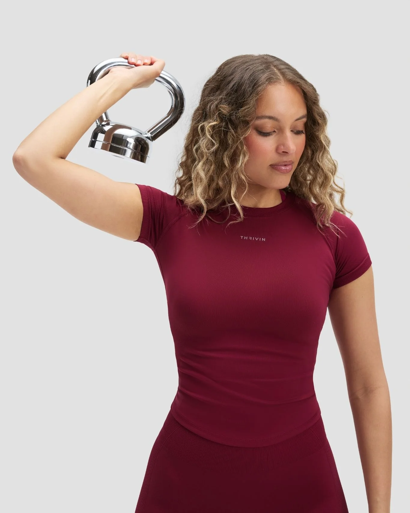 Elevate™ Compression T-Shirt | Cherry Berry - Image 5