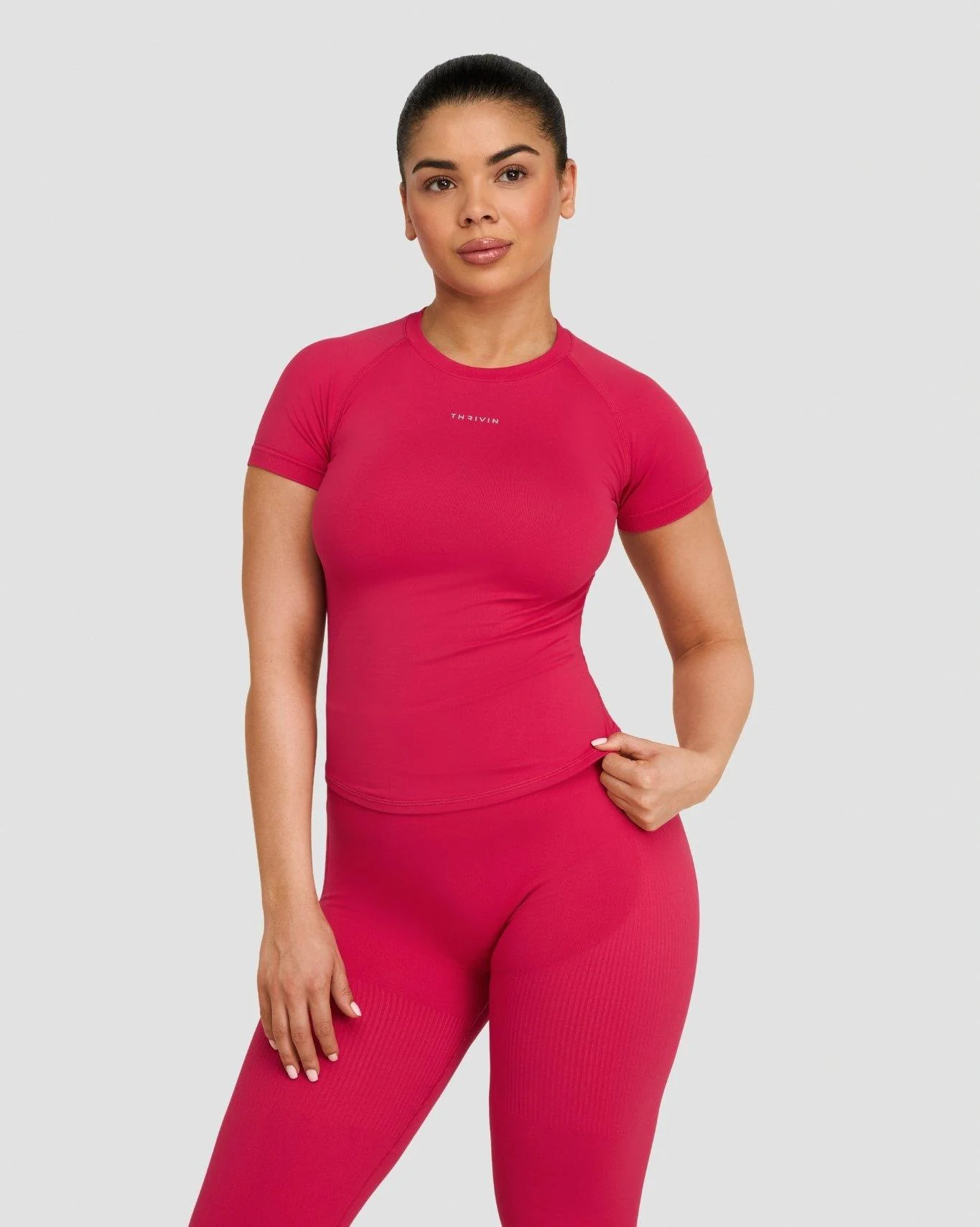 Elevate™ Compression T-Shirt | Strawberry - Image 3