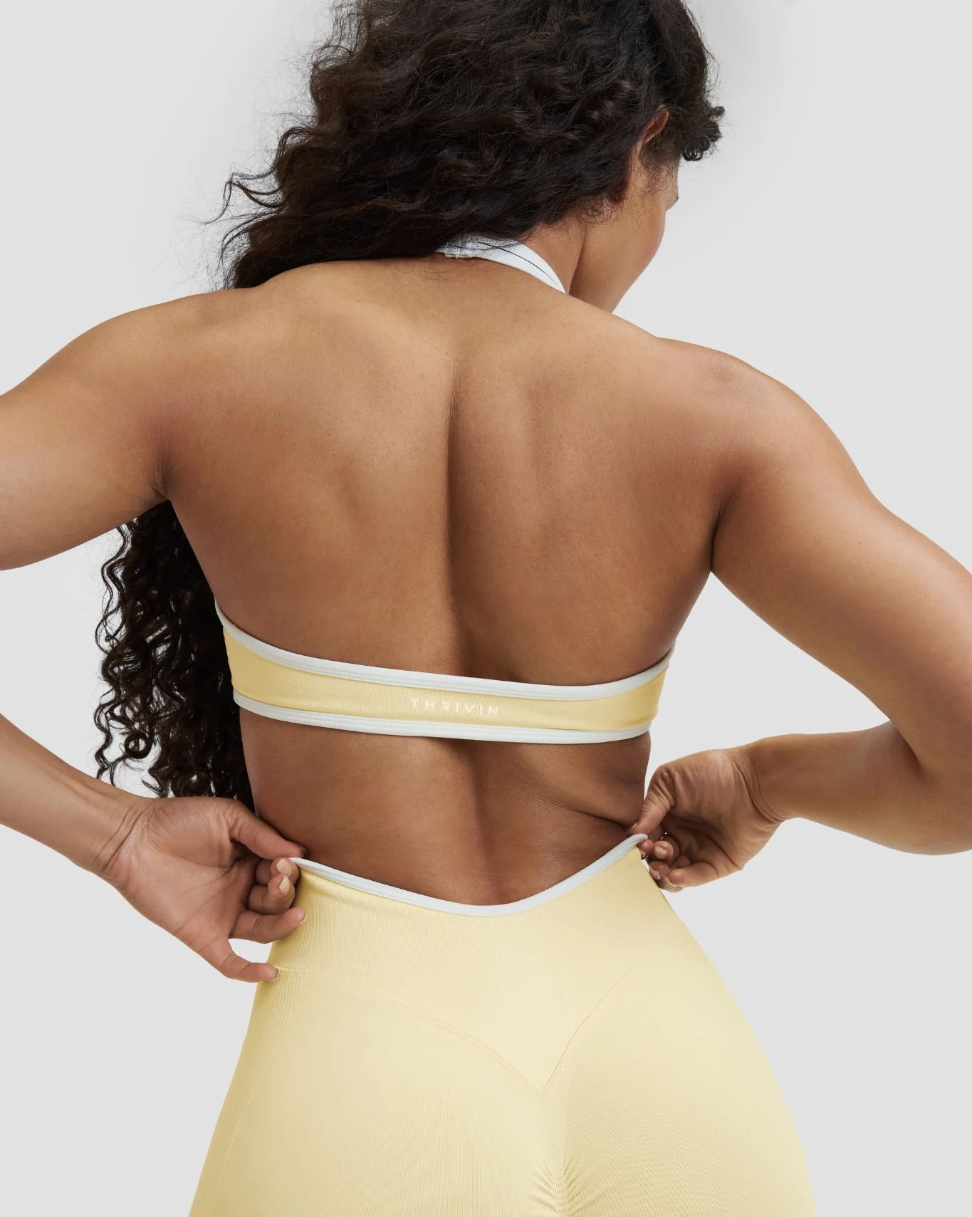 Elevate™ Outline Halterneck Bra | Golden Butter - Image 2