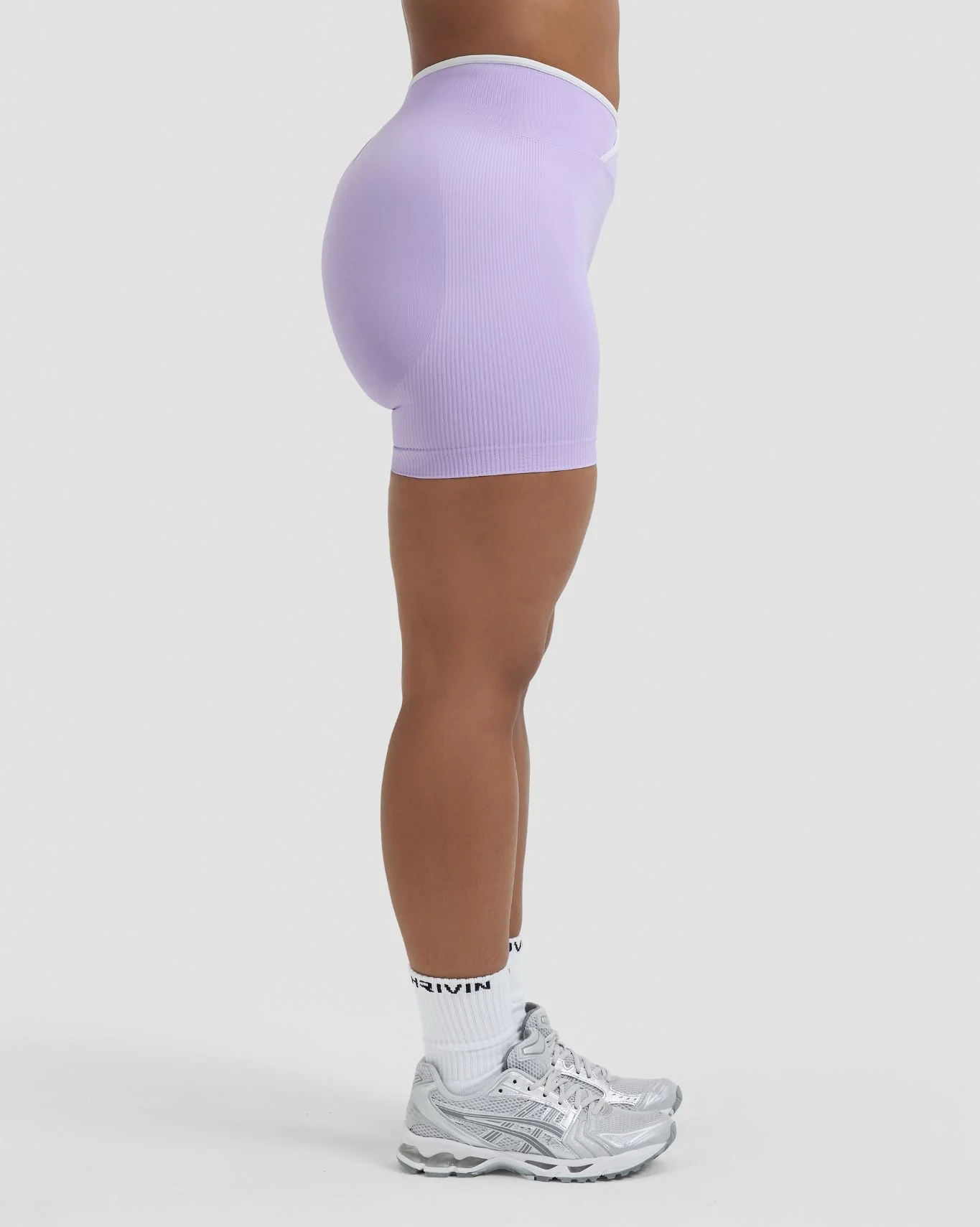 Elevate™ Outline Short Scrunch Shorts | Lilac - Image 6