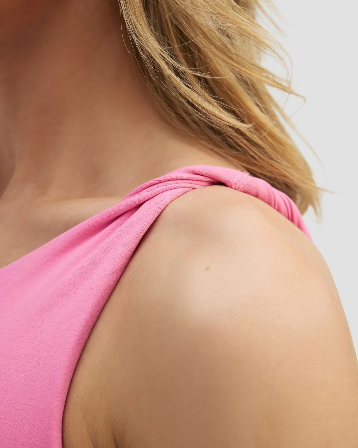 Elevate™ Sculpting Asymmetric Twist Top | Bubble Pink - Image 6