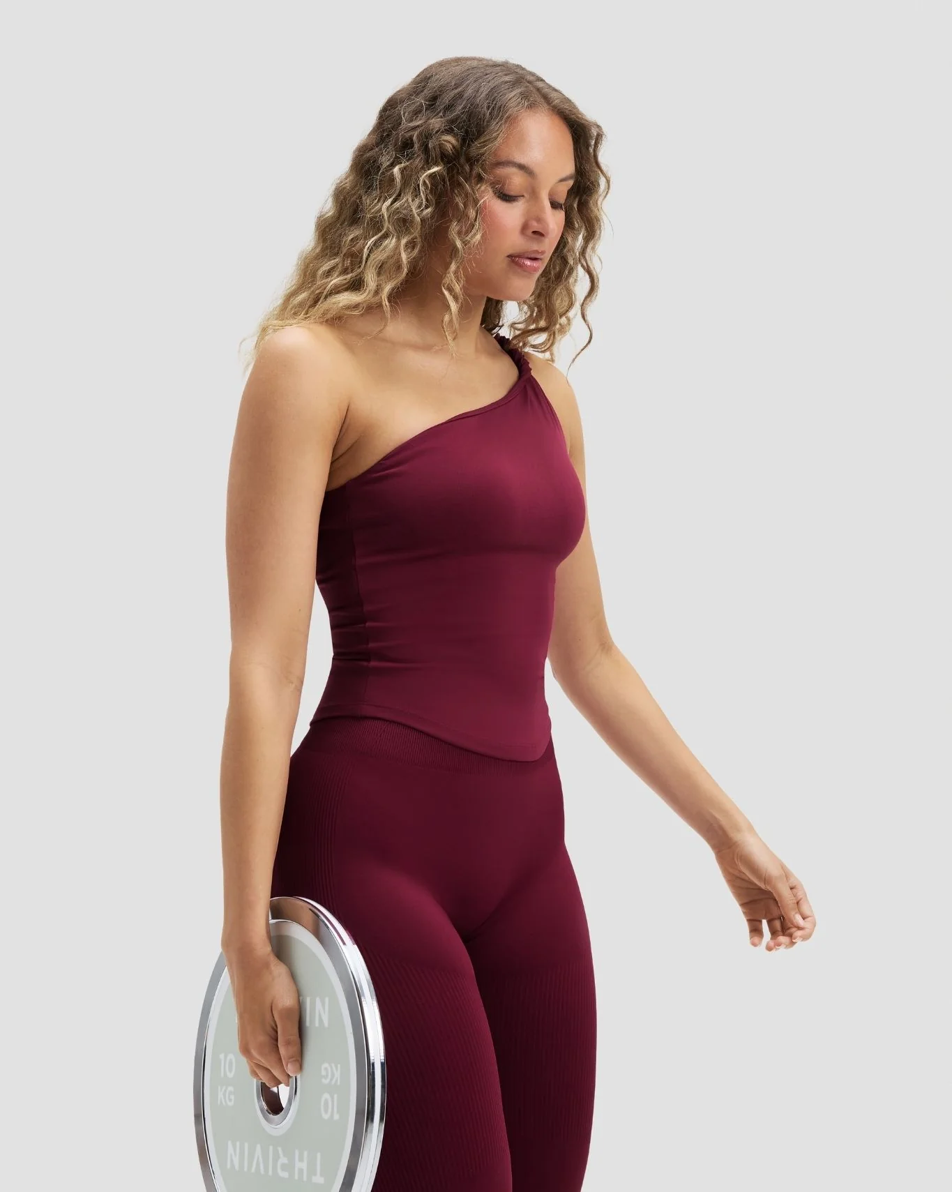 Elevate™ Sculpting Asymmetric Twist Top | Cherry Berry - Image 6