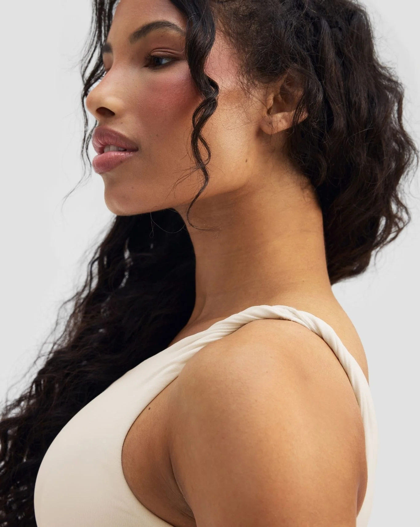 Elevate™ Sculpting Asymmetric Twist Top | Cream - Image 4