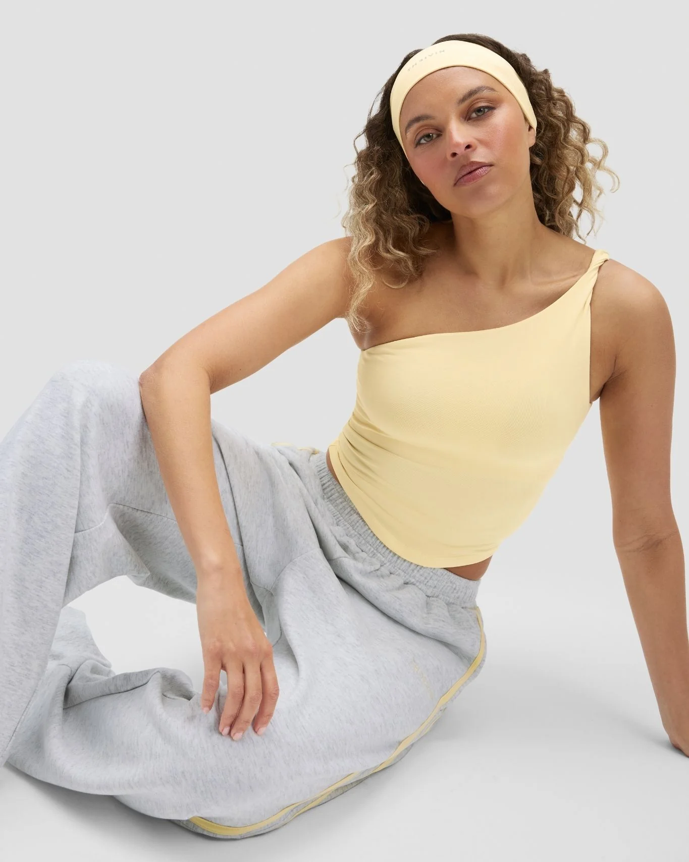 Elevate™ Sculpting Asymmetric Twist Top | Golden Butter - Image 2