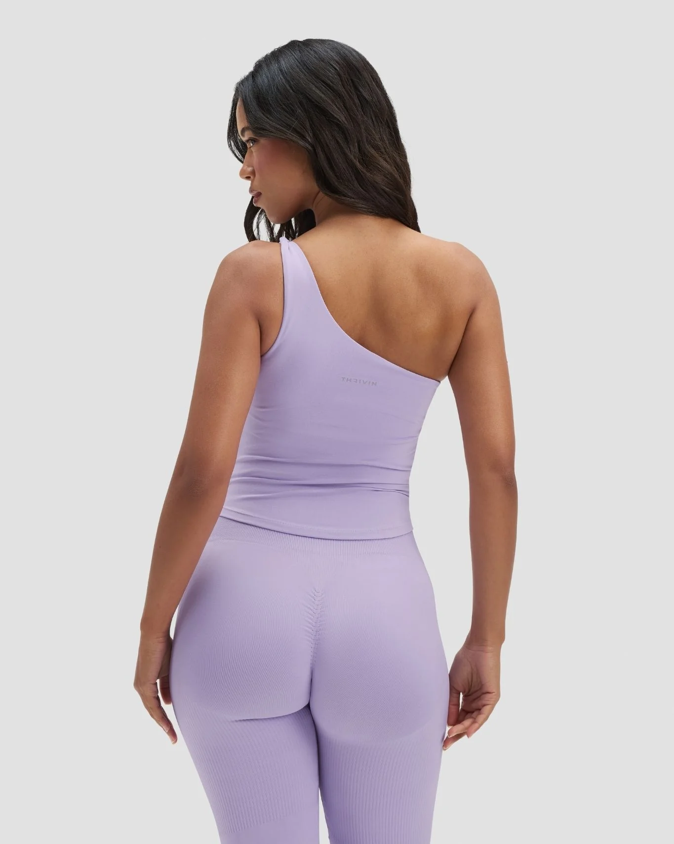 Elevate™ Sculpting Asymmetric Twist Top | Lilac - Image 5