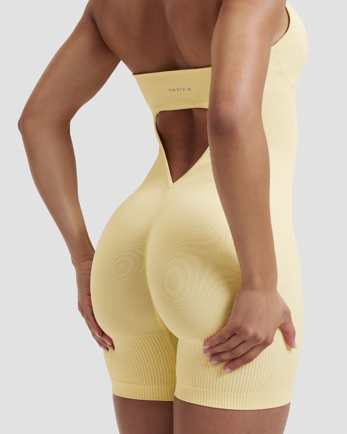 Elevate™ Sculpting Halterneck All In One | Golden Butter - Image 8