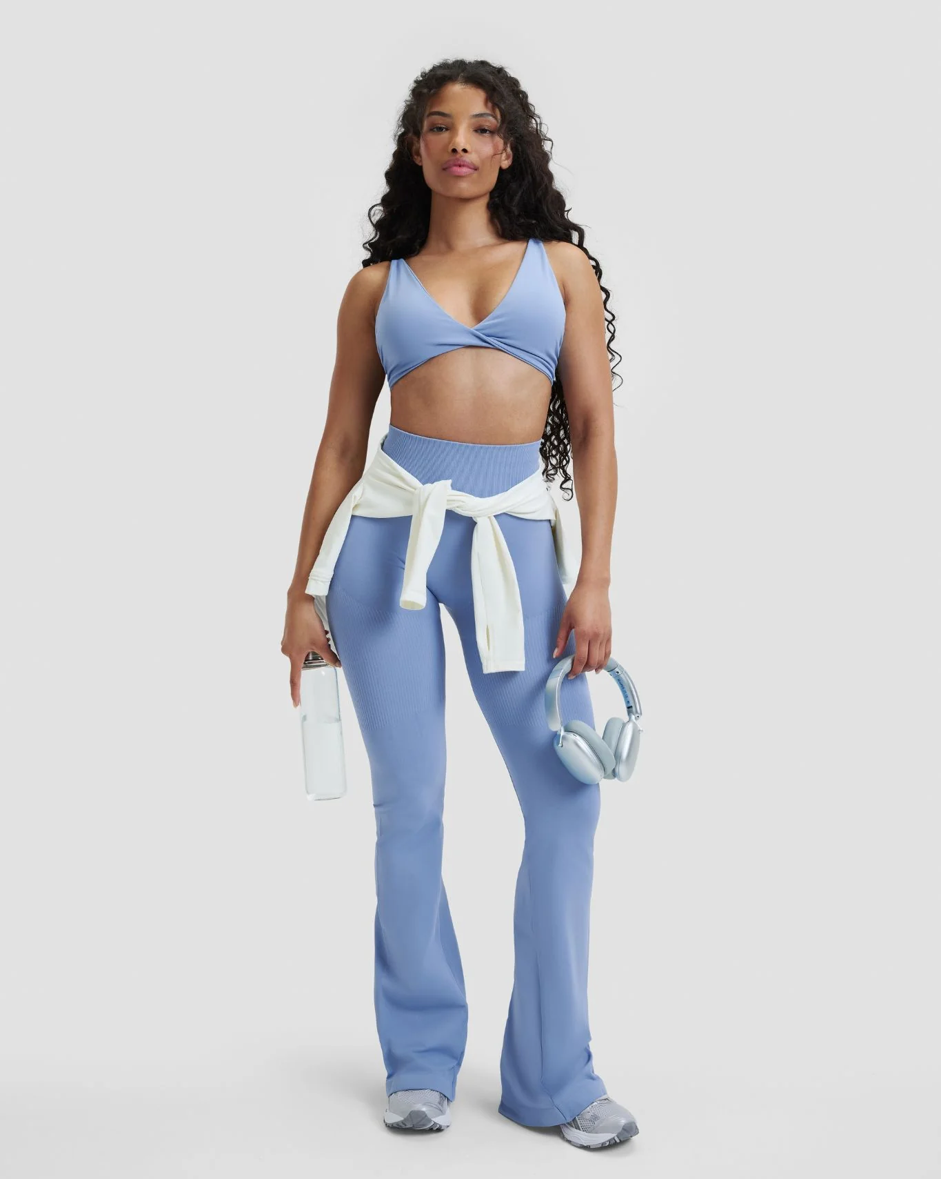 Elevate™ Sculpting High Waist Flare Leggings | Endless Sky - Image 3