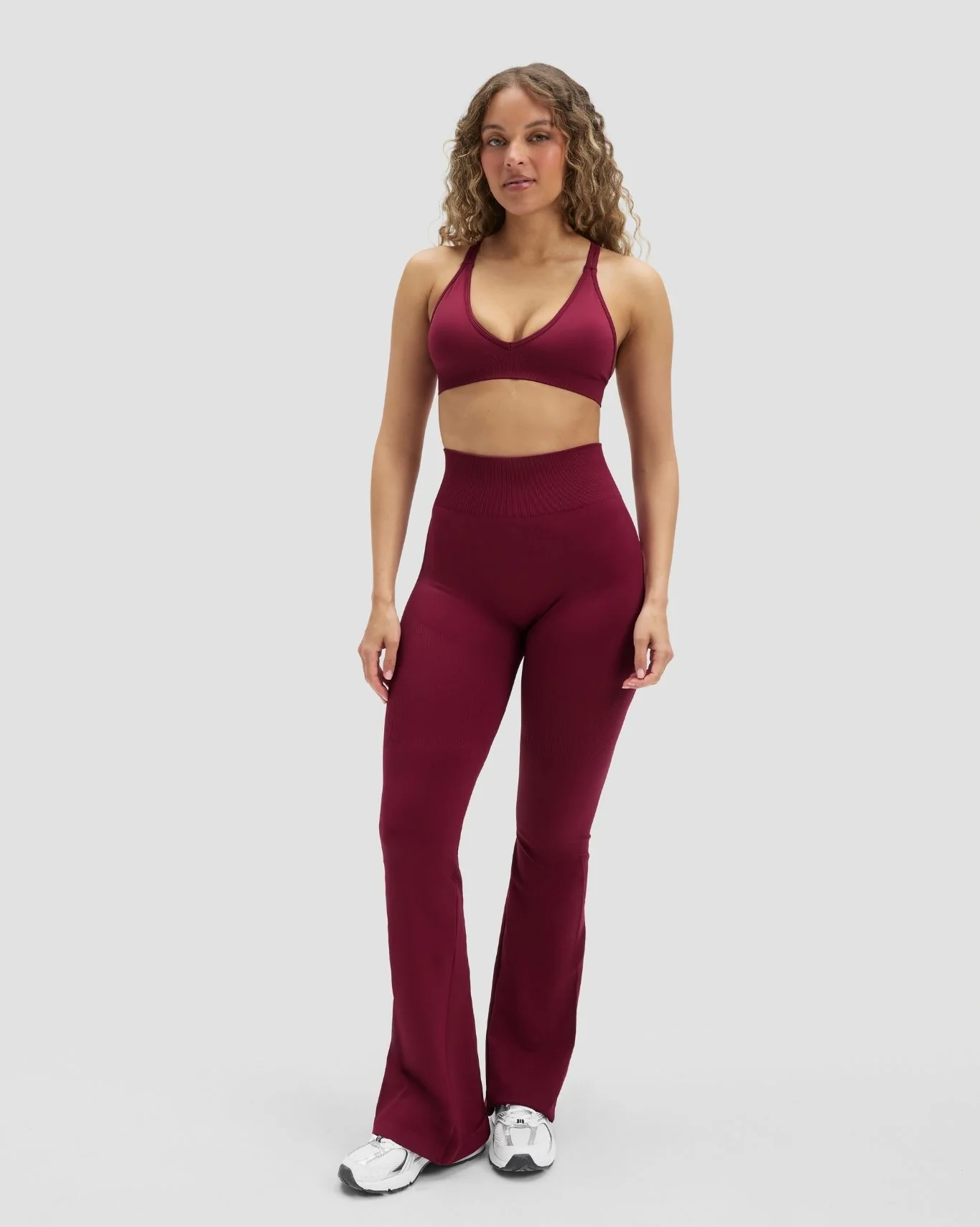 Elevate™ Sculpting High Waist Flare Leggings | Cherry Berry - Image 5