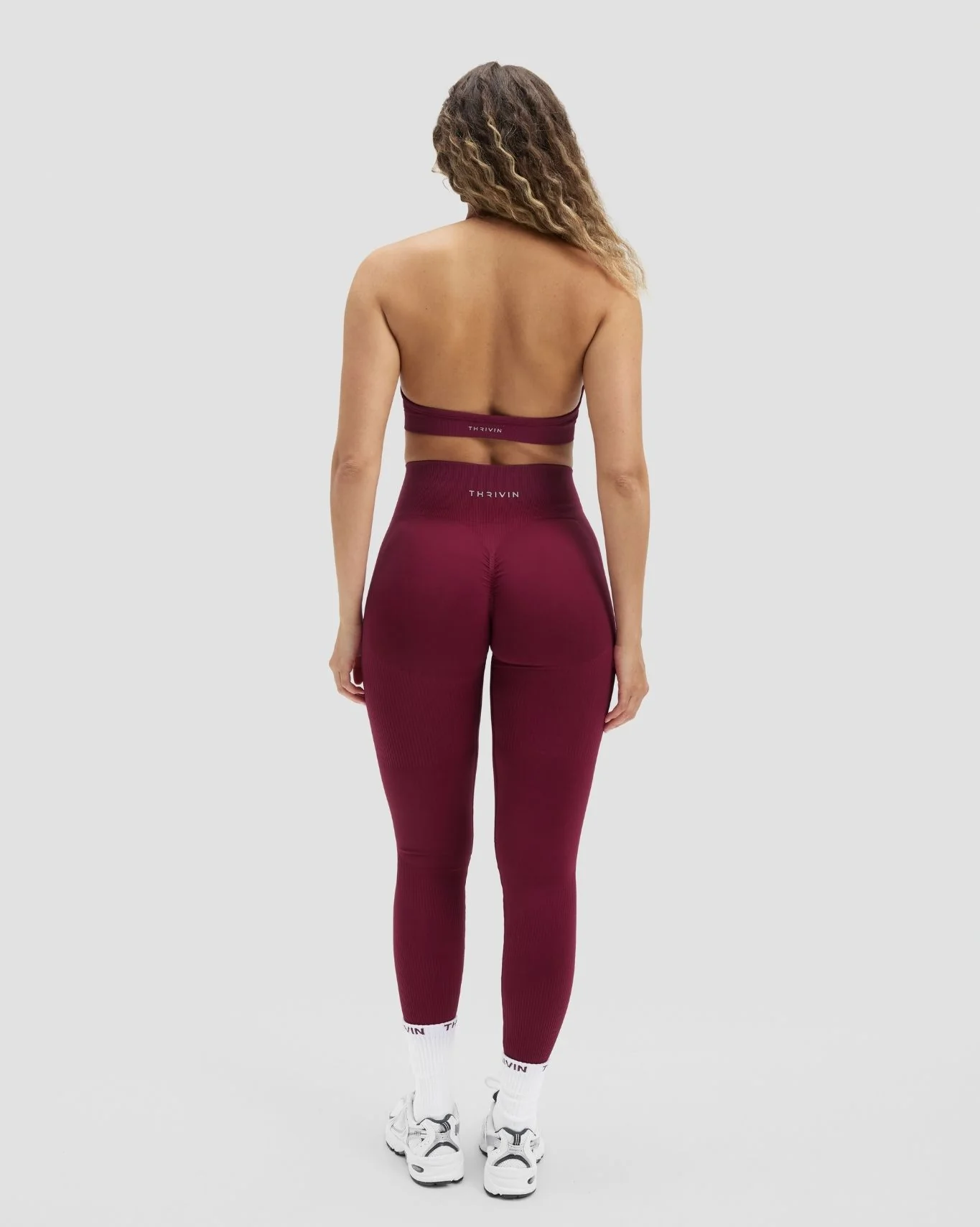 Elevate™ Sculpting High Waist Scrunch Leggings | Cherry Berry - Image 4