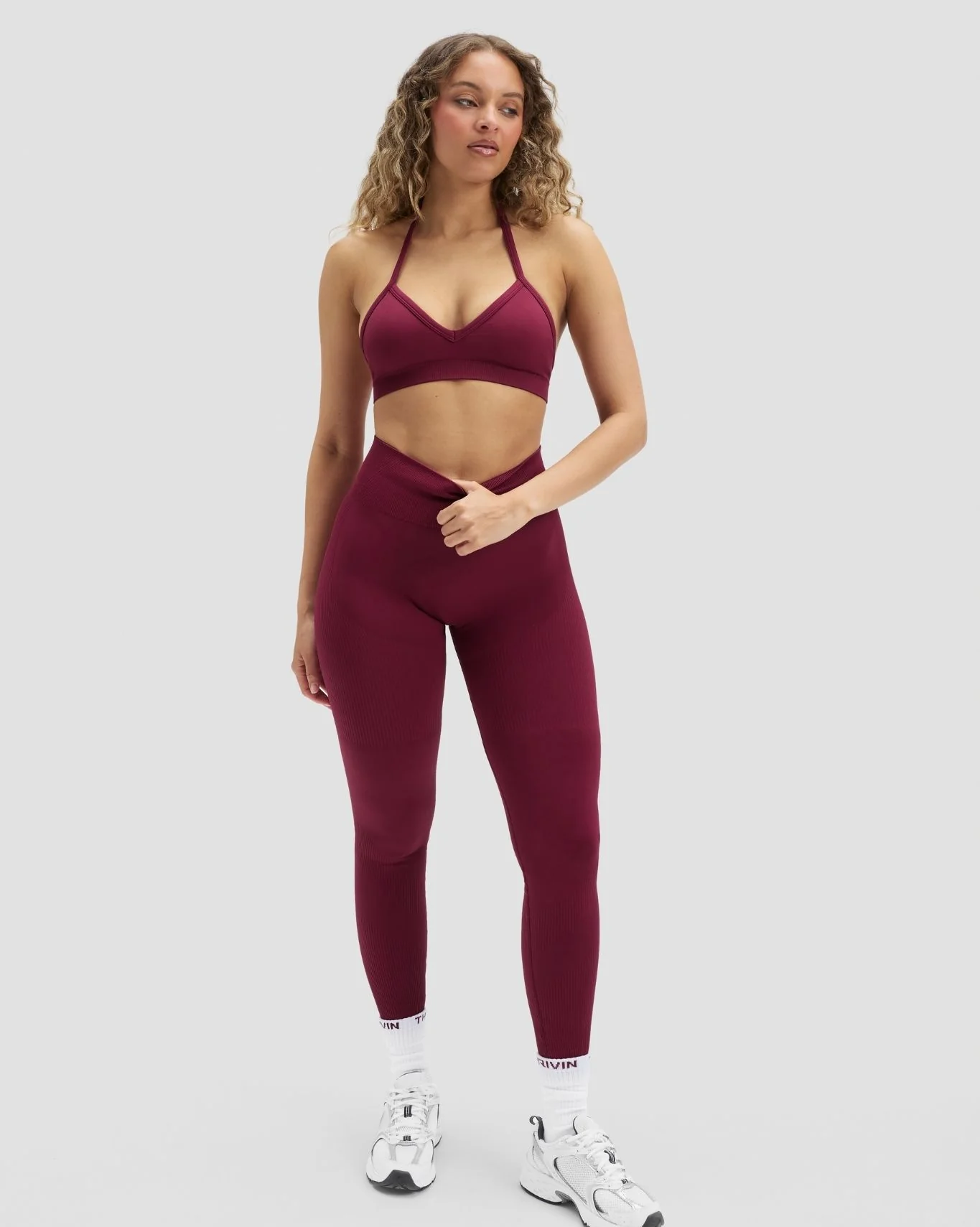Elevate™ Sculpting High Waist Scrunch Leggings | Cherry Berry - Image 6