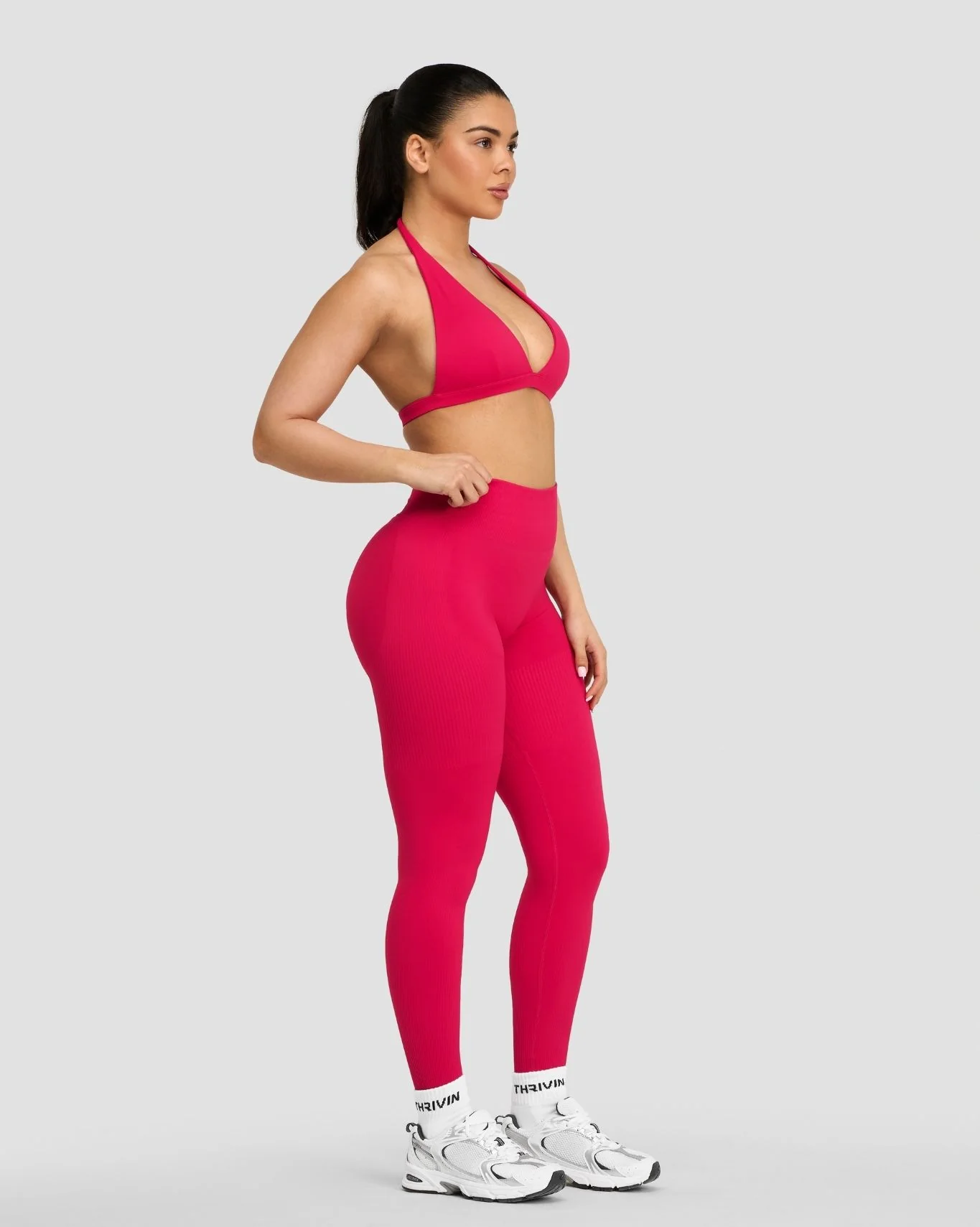 Elevate™ Sculpting High Waist Scrunch Leggings | Strawberry - Image 5