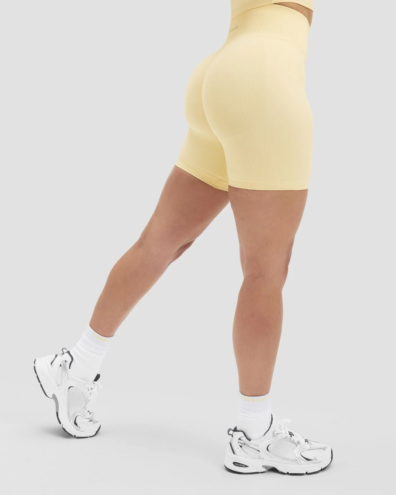 Elevate™ Sculpting High Waist Scrunch Shorts | Golden Butter - Image 3