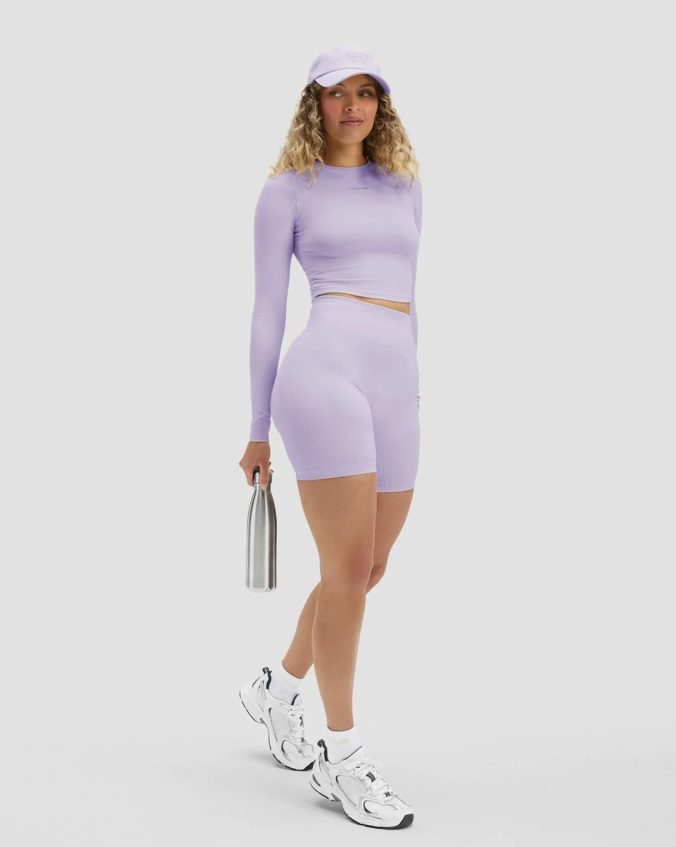 Elevate™ Sculpting High Waist Scrunch Shorts | Lilac - Image 7