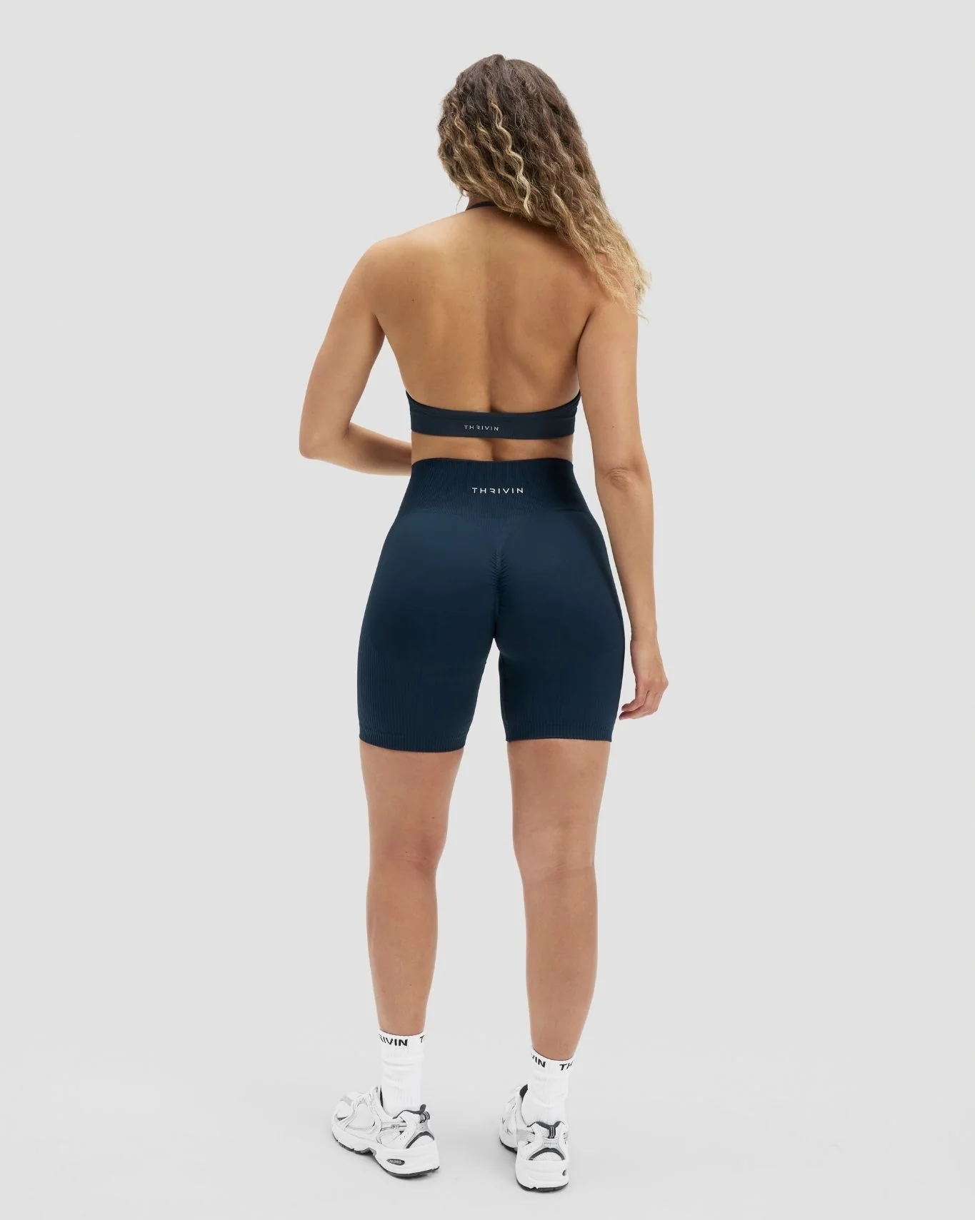 Elevate™ Sculpting High Waist Scrunch Shorts | Midnight Navy - Image 4