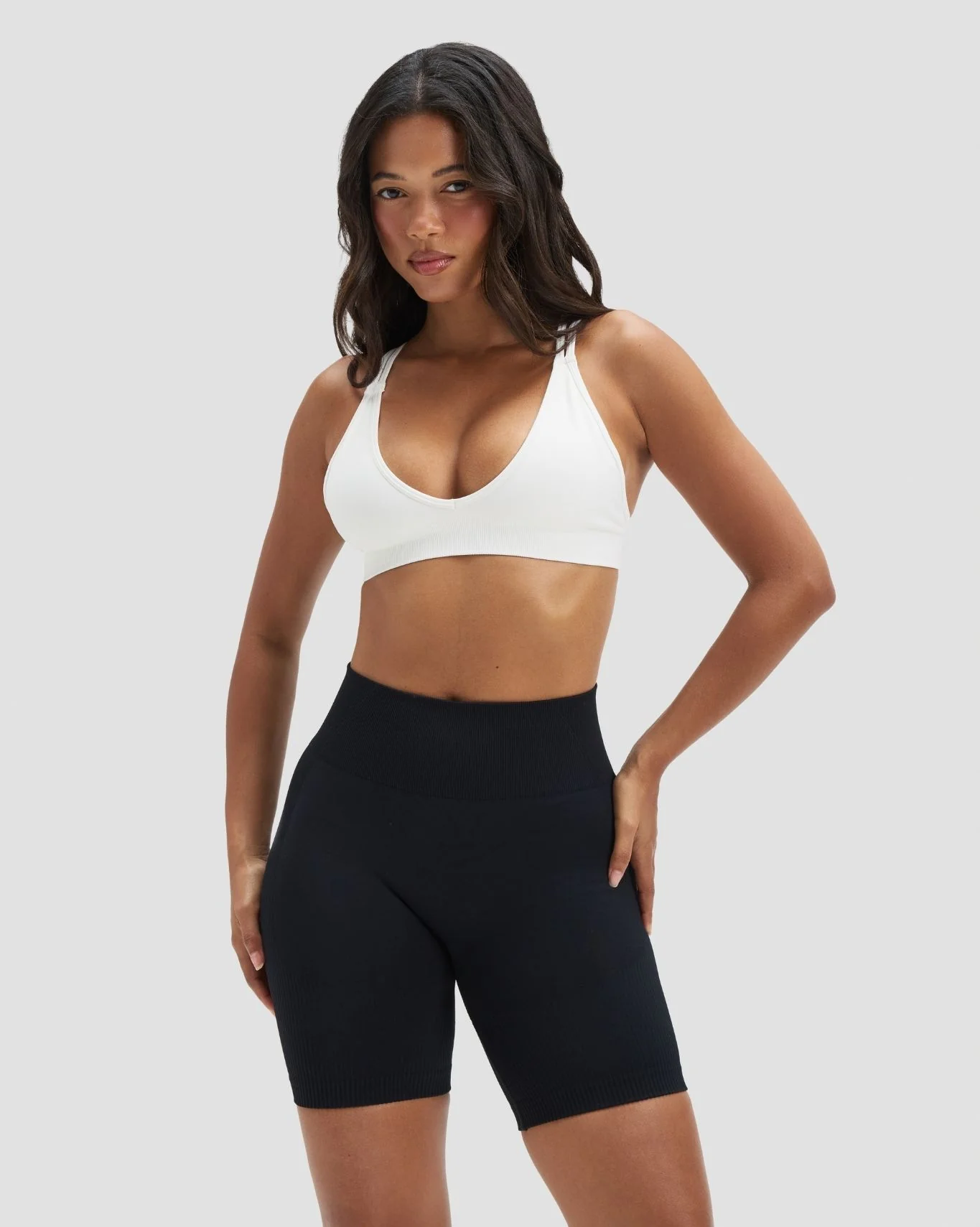 Elevate™ Sculpting High Waist Scrunch Shorts | Night Black - Image 3