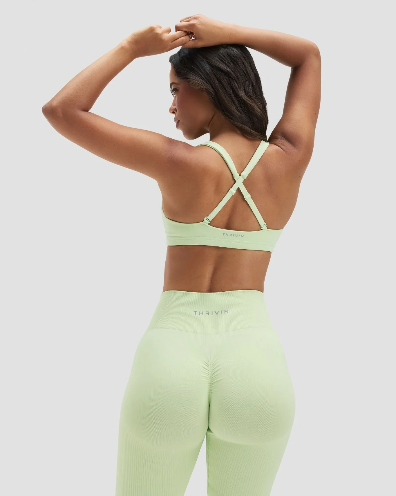 Elevate™ Sculpting Medium Impact Multiway Bra | Pistachio Green - Image 4