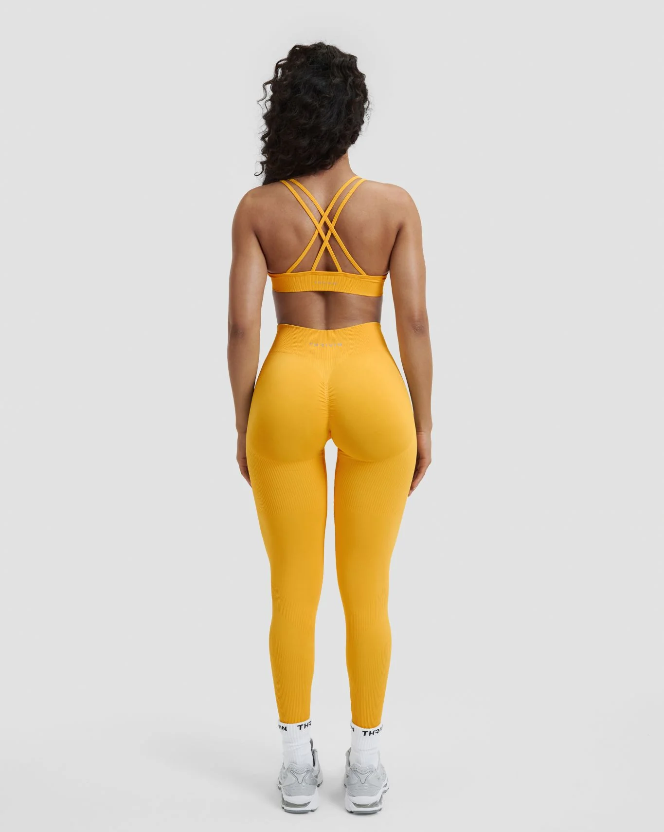 Elevate™ Sculpting Mid Waist Scrunch Leggings | Banana - Image 6