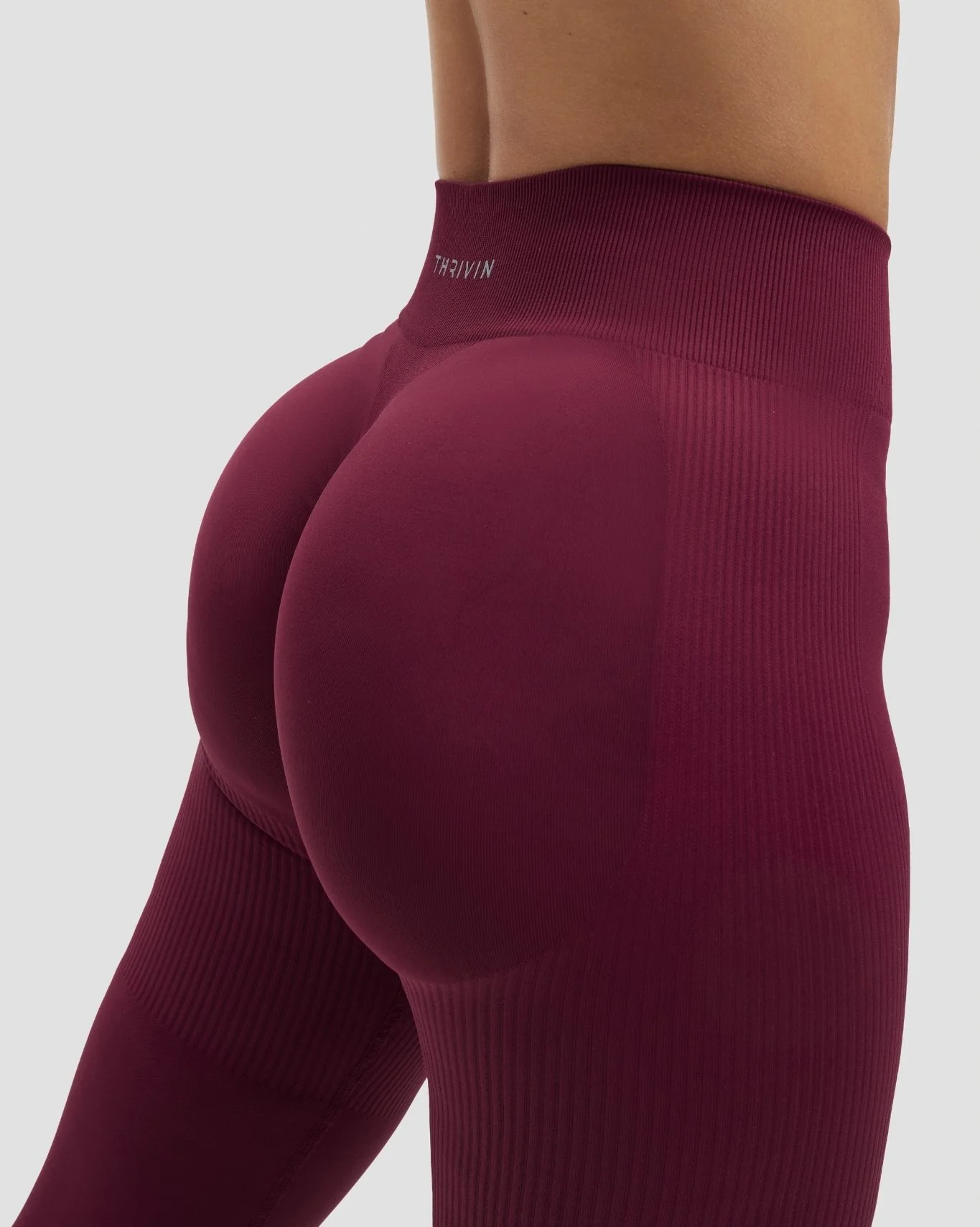 Elevate™ Sculpting Mid Waist Scrunch Leggings | Cherry Berry - Image 5