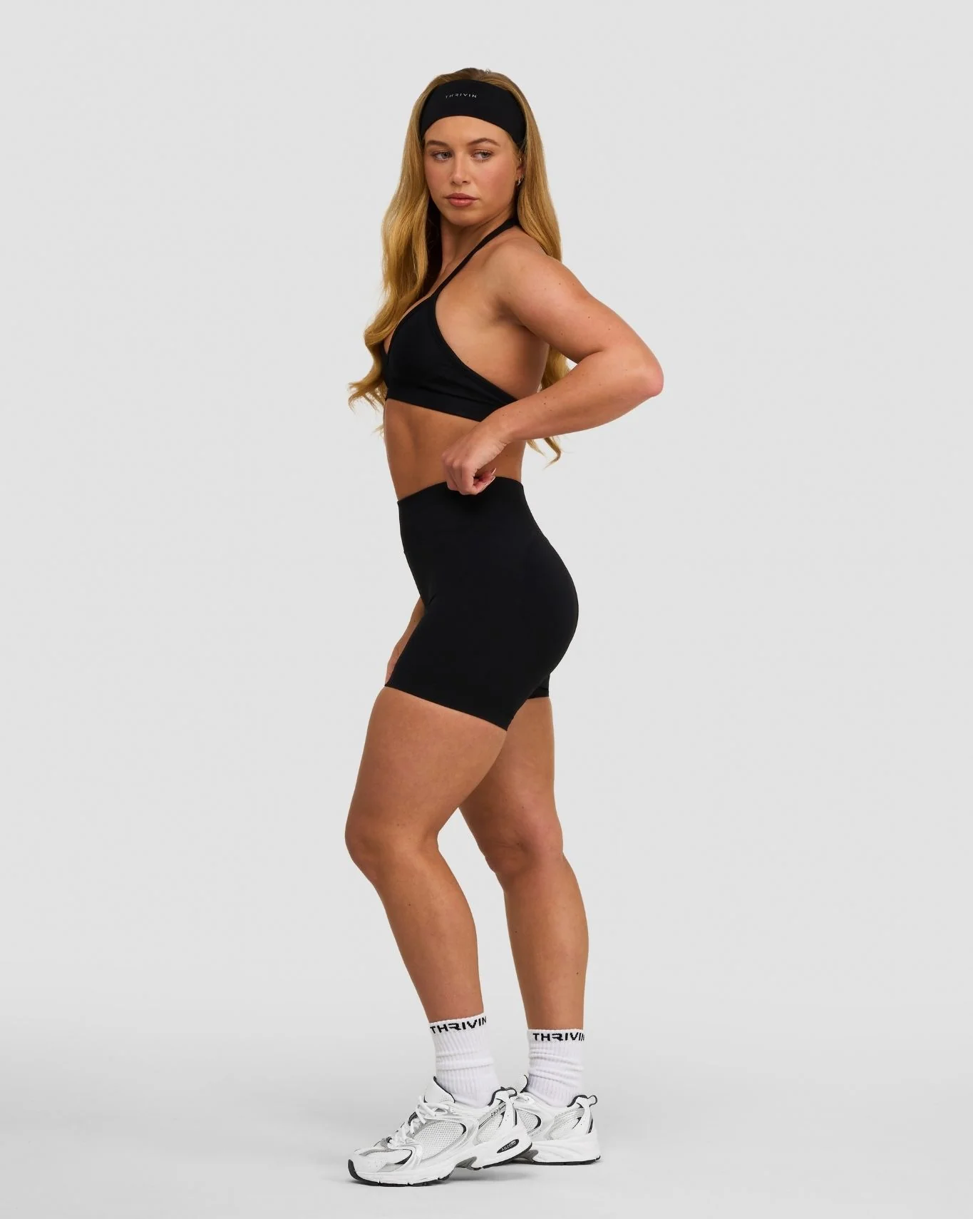 Elevate™ Sculpting Seamless Adjustable Halter Bra | Night Black - Image 3