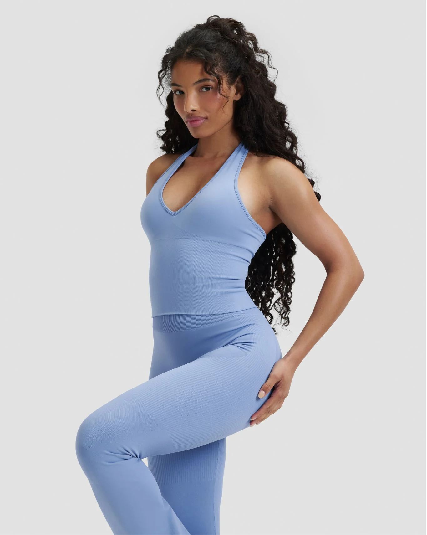 Elevate™ Sculpting Seamless Halterneck Top | Endless Sky - Image 4
