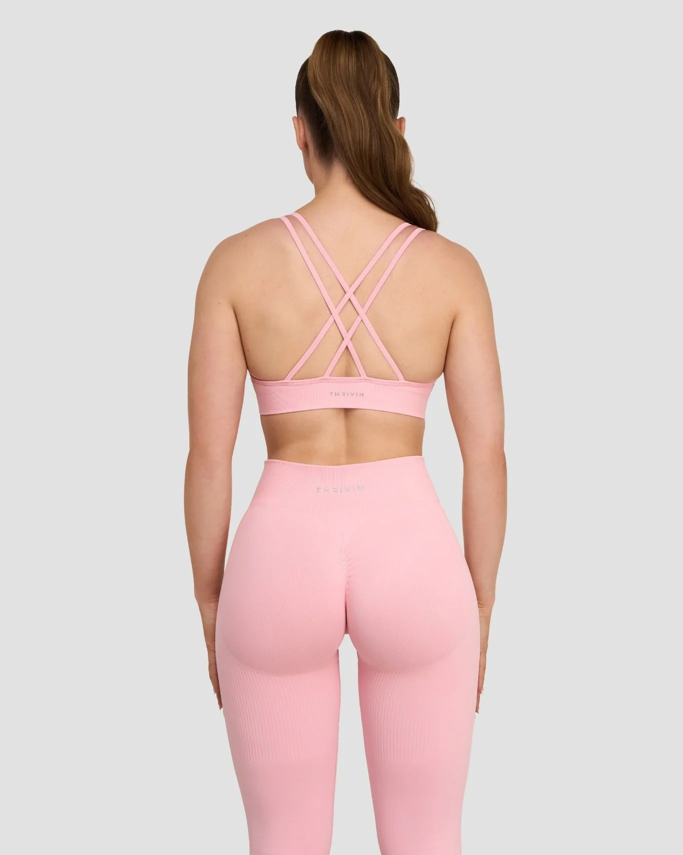 Elevate™ Sculpting Seamless High Apex Bra | Cotton Pink - Image 4