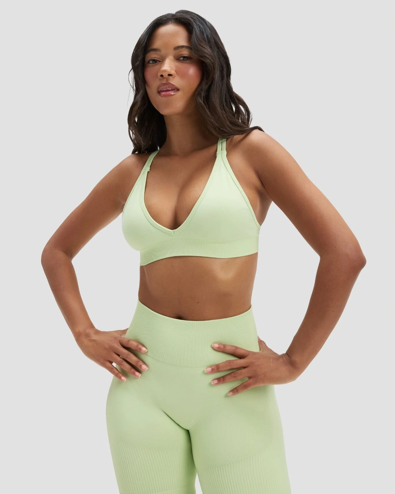 Elevate™ Sculpting Seamless High Apex Bra | Pistachio Green - Image 3