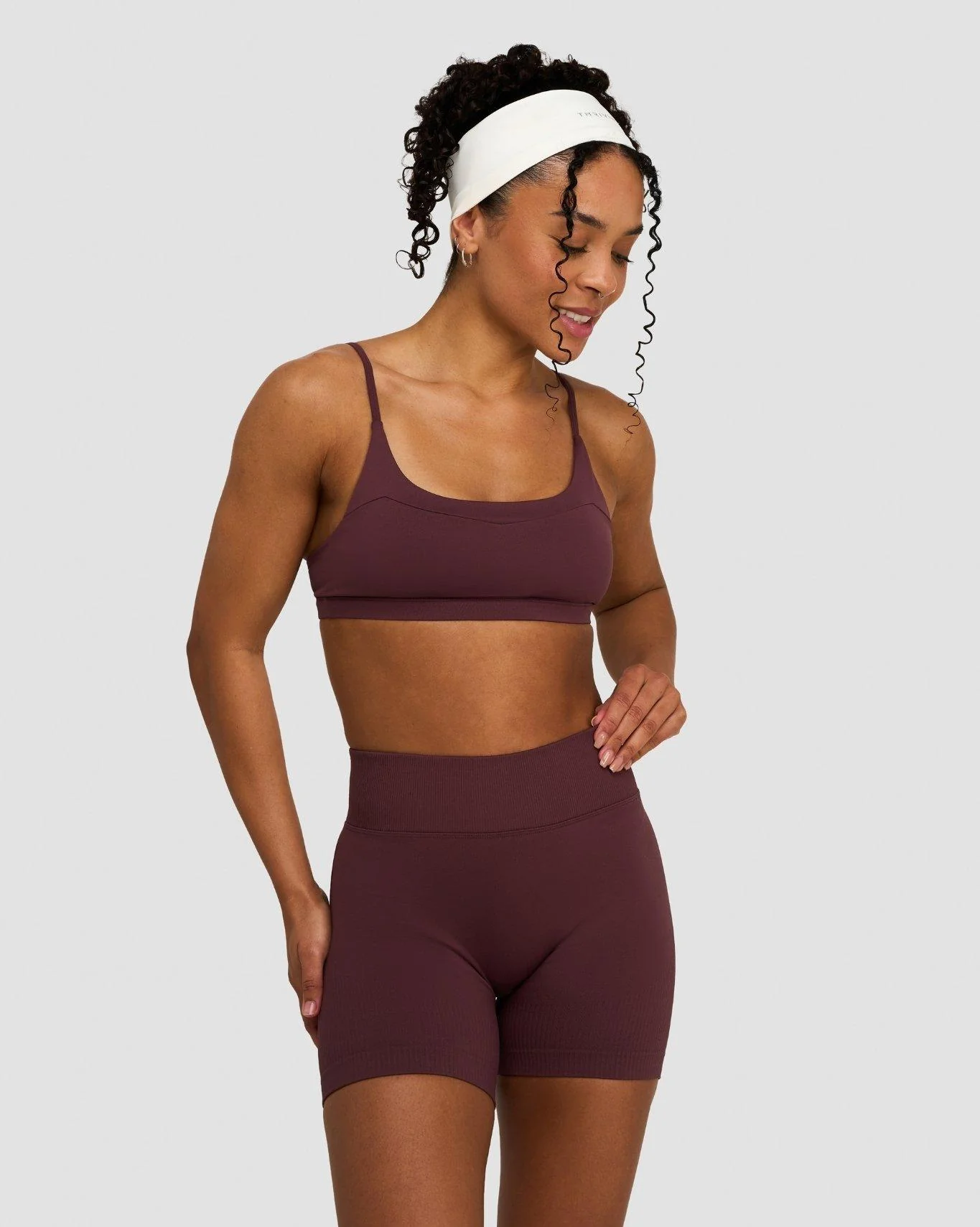 Elevate™ Sculpting Seamless Scoop Neck Bra | Dark Mauve - Image 5
