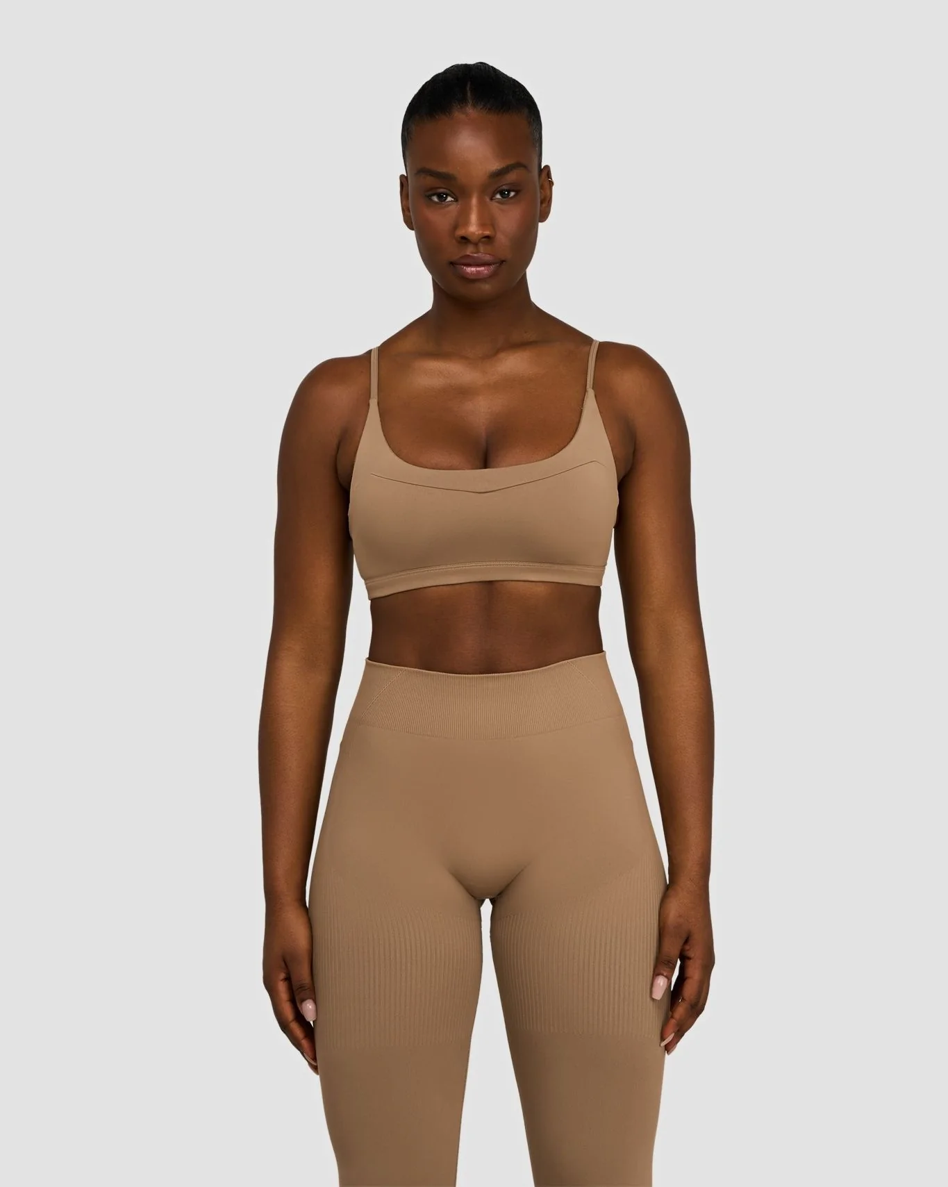 Elevate™ Sculpting Seamless Scoop Neck Bra | Toffee - Image 5