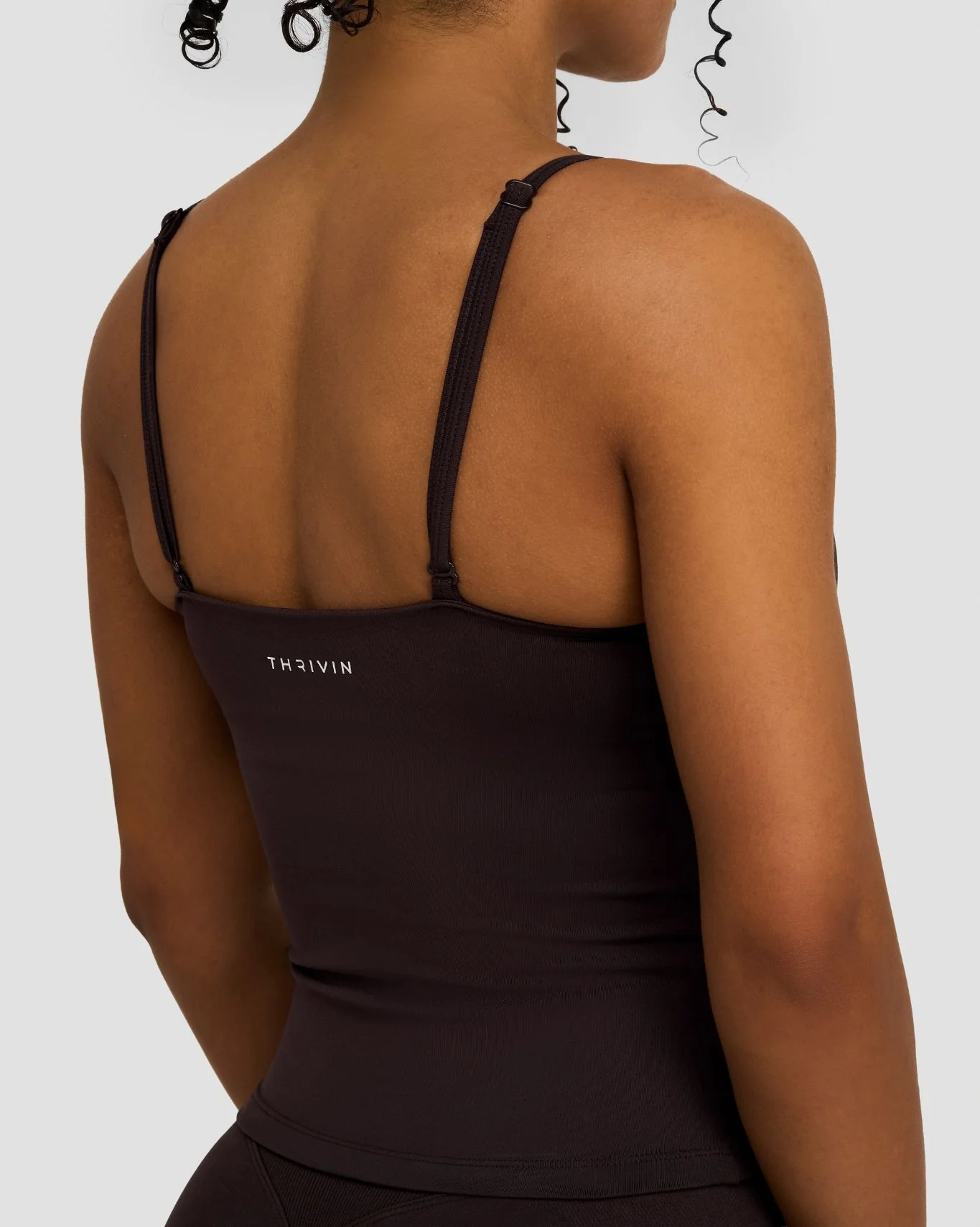 Elevate™ Sculpting Seamless Scoop Neck Cami | Coffee - Image 3