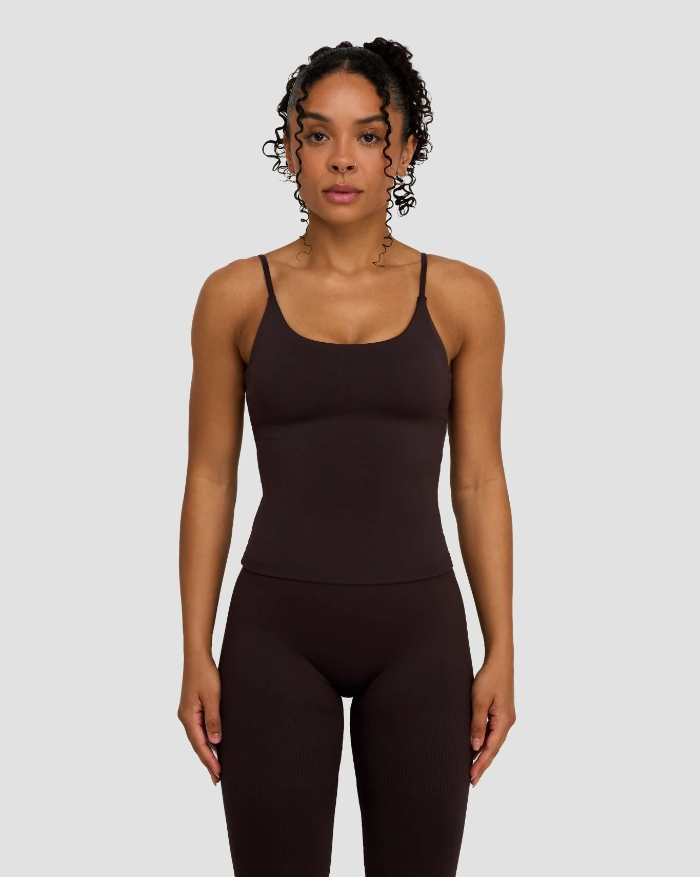 Elevate™ Sculpting Seamless Scoop Neck Cami | Coffee - Image 4