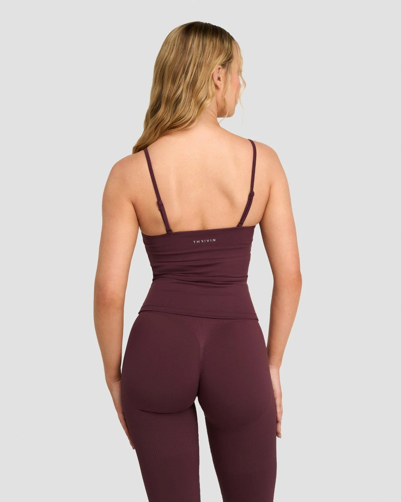 Elevate™ Sculpting Seamless Scoop Neck Cami | Dark Mauve - Image 4