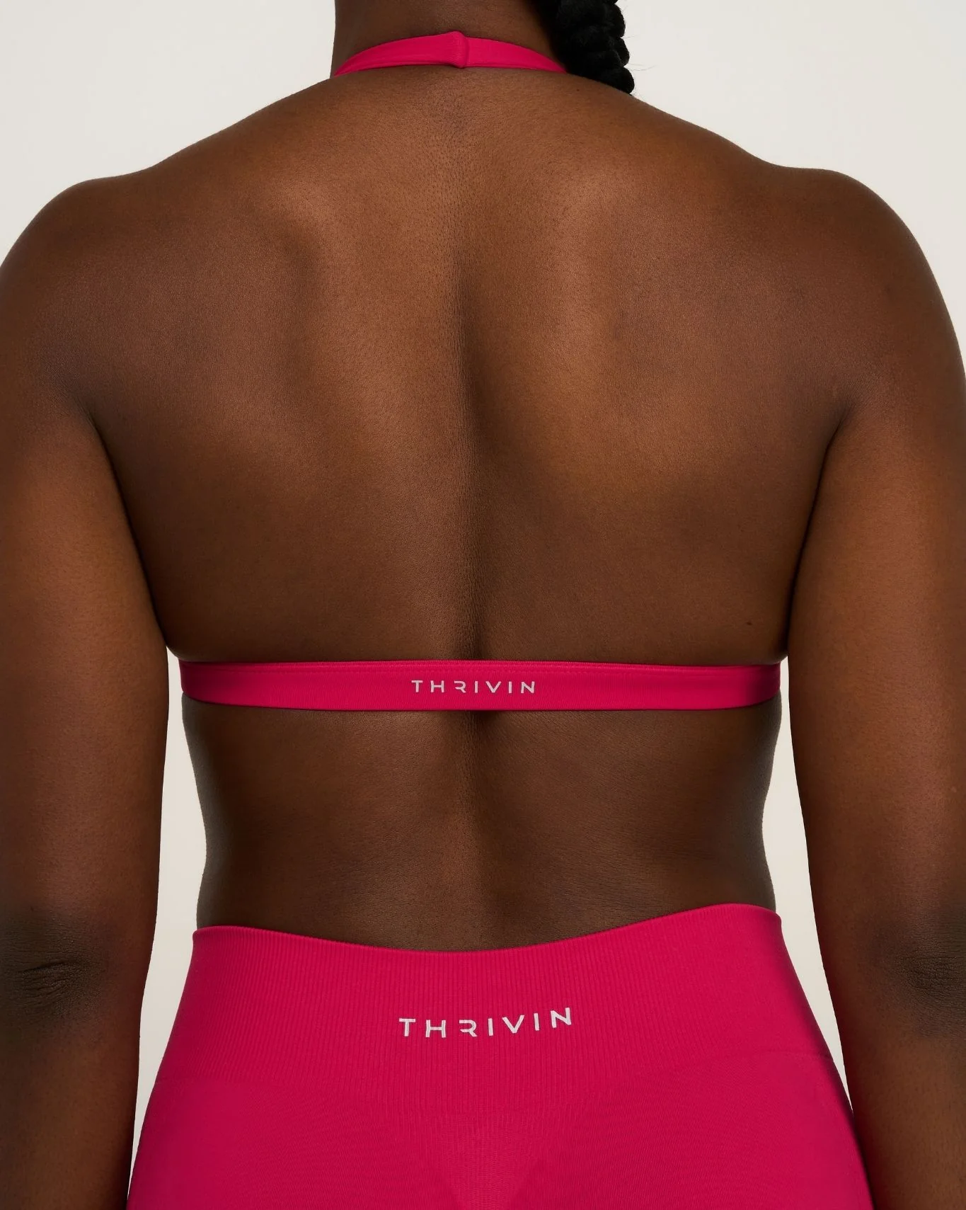 Elevate™ Sculpting Seamless V-Neck Halter Bra | Strawberry - Image 4