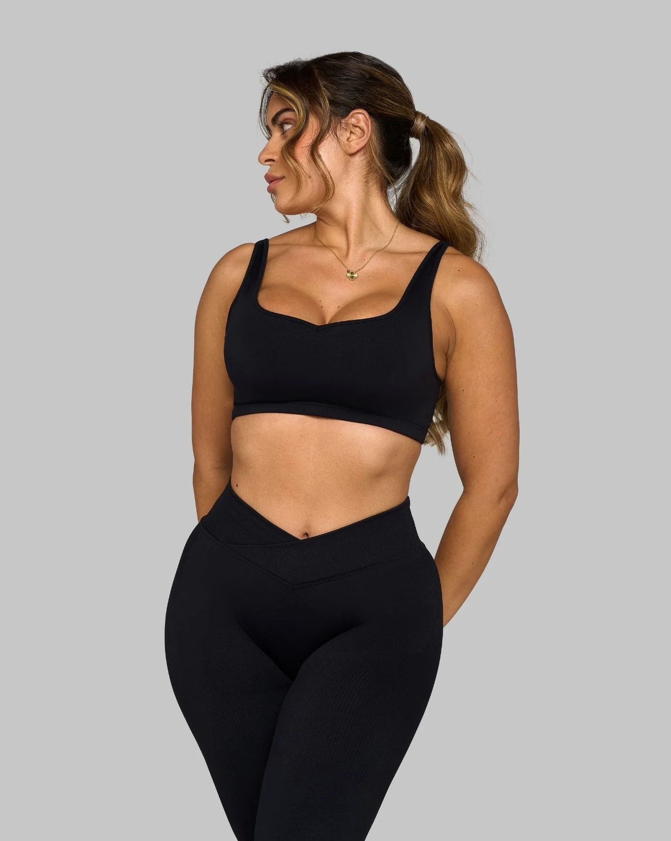 Elevate™ Sweetheart Impact Bra | Night Black - Image 4