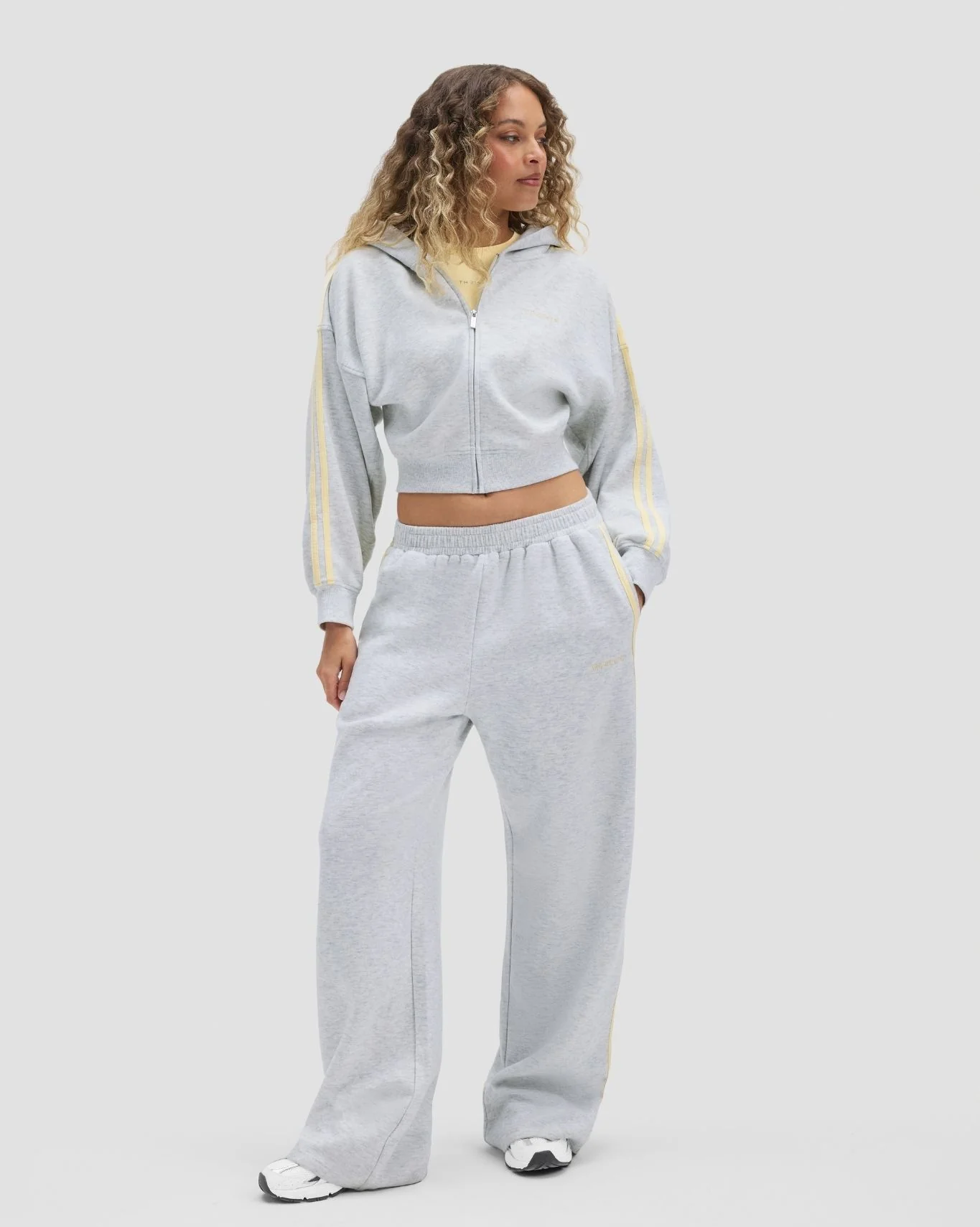 Essential Jersey Stripe Joggers | Marl - Image 3