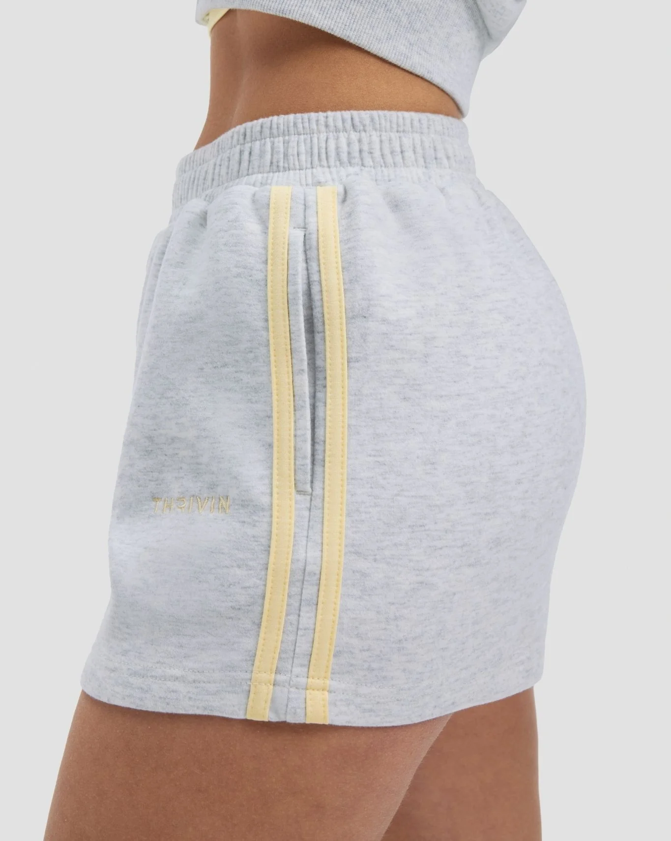 Essential Jersey Stripe Shorts | Marl - Image 5