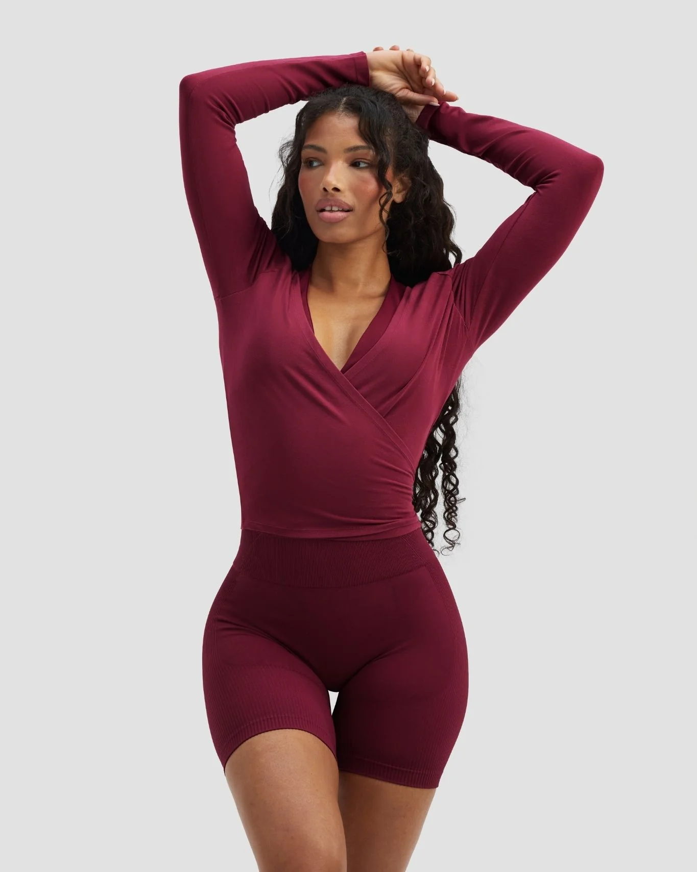 The Essential Collection Wrap Top | Cherry Berry - Image 6
